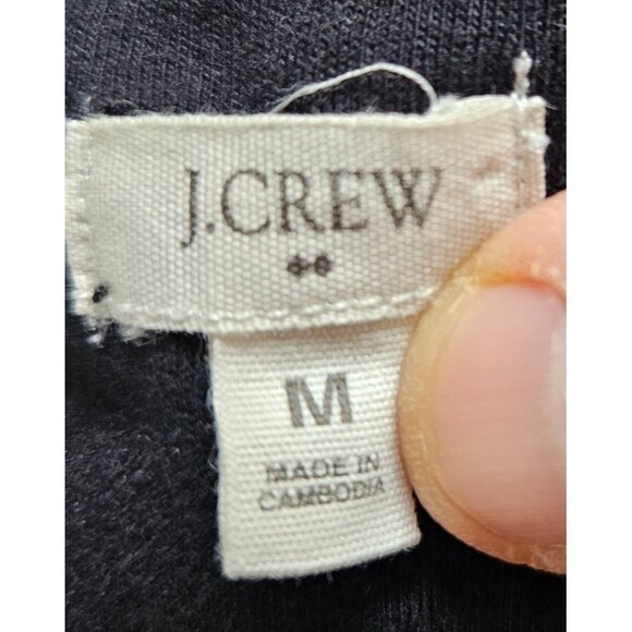 J Crew Y2K Babydoll Tops Lot of 2 Women's Medium Green Black Double Lined Cotton - Picture 7 of 11